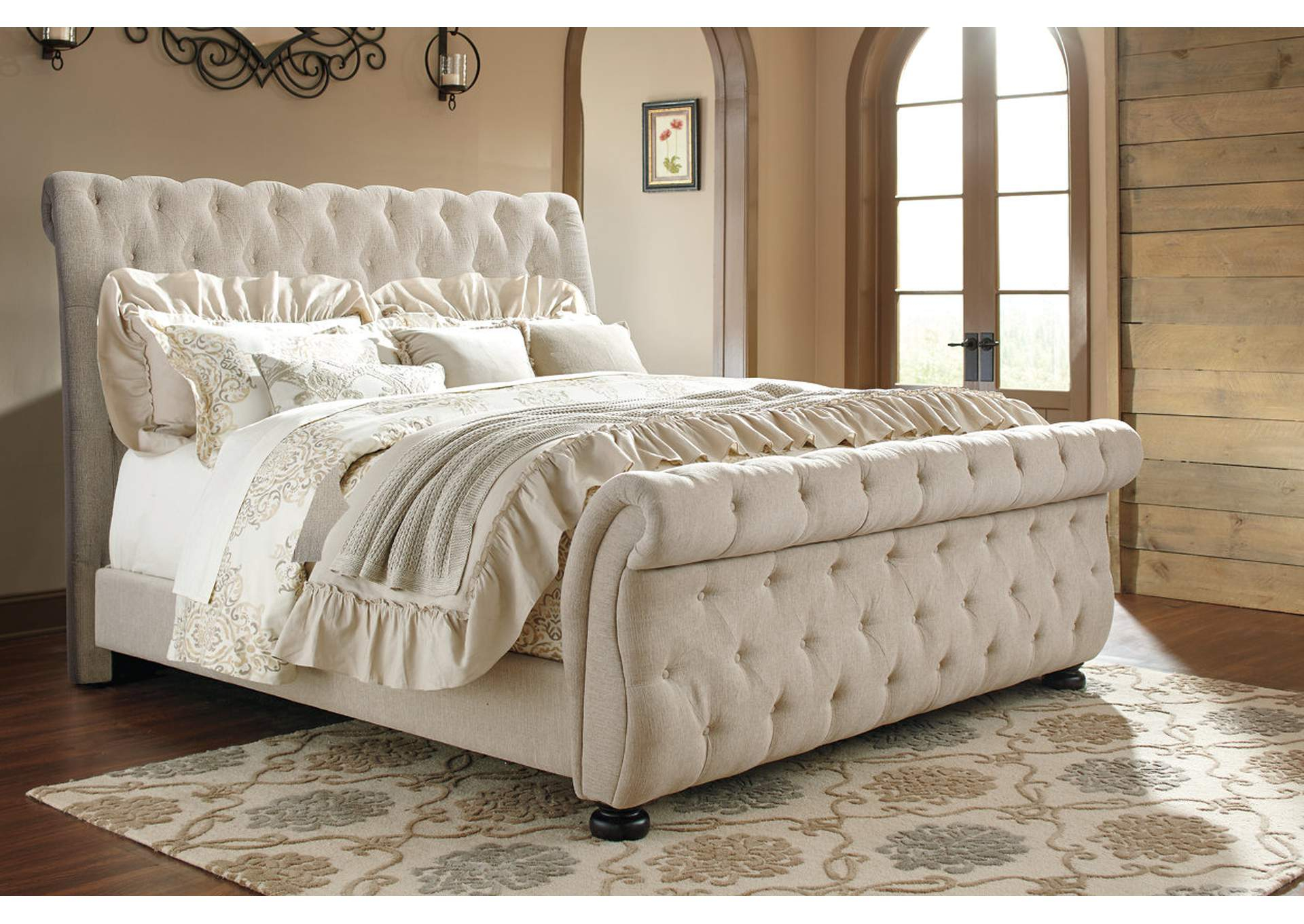Willenburg King Upholstered Sleigh Bed inside Willenburg King Upholstered Sleigh Bed