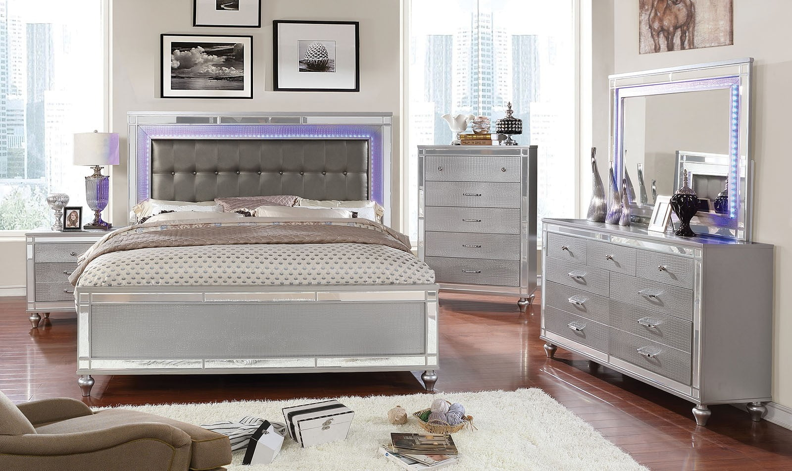 22 Wonderful Lighted Headboard Bedroom Set - Home Decoration And ... throughout Bedroom Set With Lights In Headboard