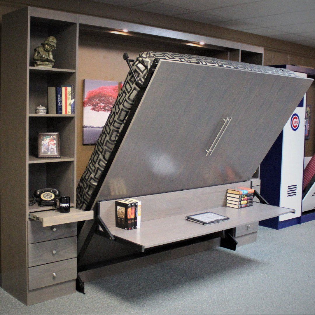 24 Murphy Bed Designs: Creative And Space-Saving Ideas For Every Room ... with Built In Murphy Bed With Desk