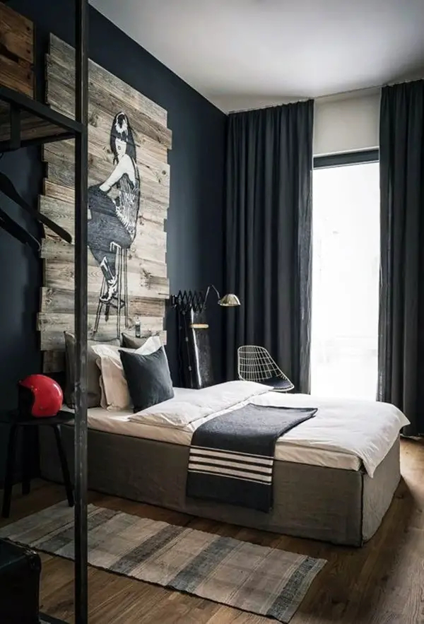 40 Classy Men Bedroom Wall Decor Ideas - Greenorc within Wall Art For Mens Bedroom