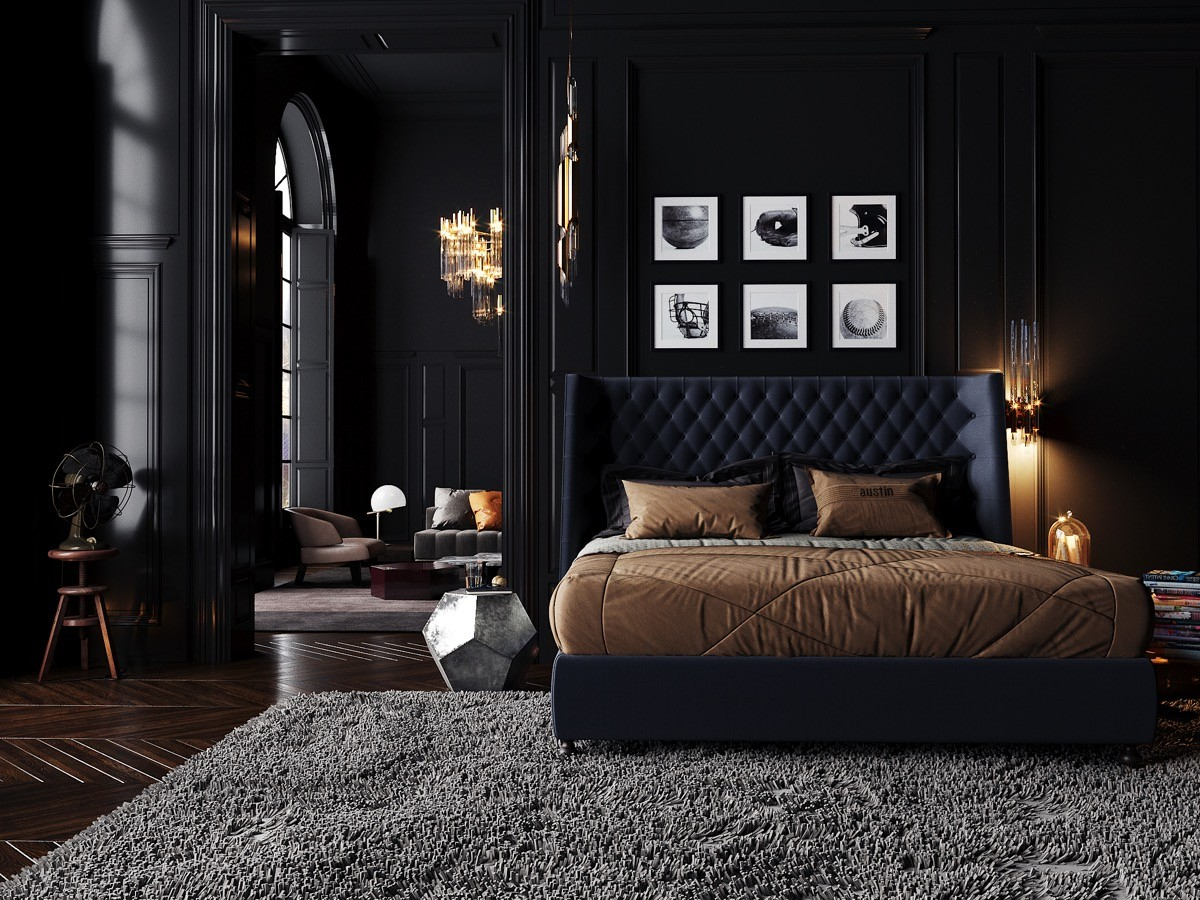 51 Beautiful Black Bedrooms With Images, Tips & Accessories To Help You ... with regard to Bedroom Decor With Dark Furniture