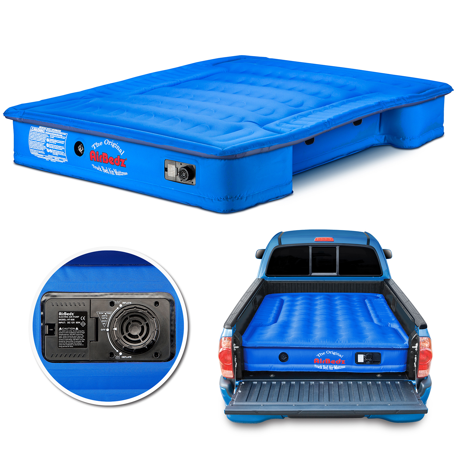 Airbedz Original Truck Bed Mattress With Built-In Rechargeable Battery ... inside Truck bed air mattresses durability tested real user reviews and insights