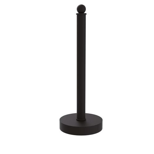 Allied Brass Metal Freestanding Oil Rubbed Bronze Paper Towel Holder In ... intended for Understanding the timeless appeal of oil rubbed bronze paper towel stands