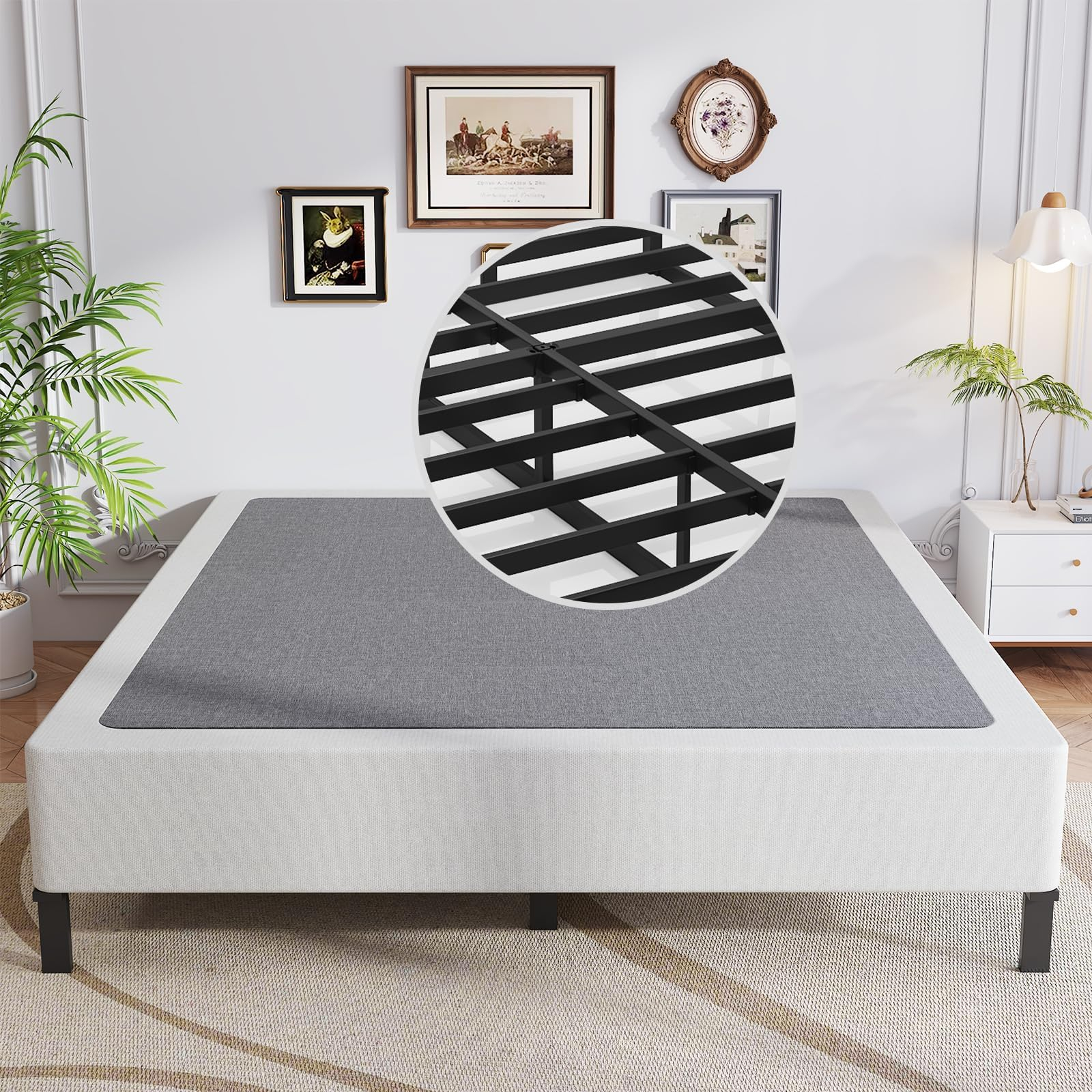 Amazon.com: Aldrich Box Springs King Size 9 Inch, Heavy Duty Metal ... with Maximizing comfort and support with proper king size mattress and box spring setup