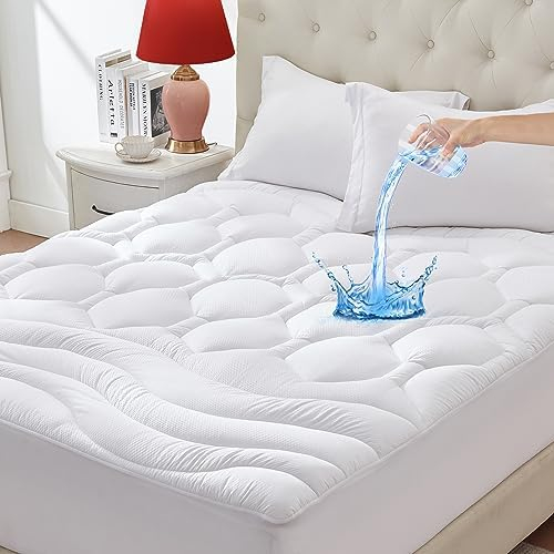 Amazon.com: Bedsure Twin Xl Mattress Protector Waterproof - Extra Long ... for Extra Long Twin Mattress Pad