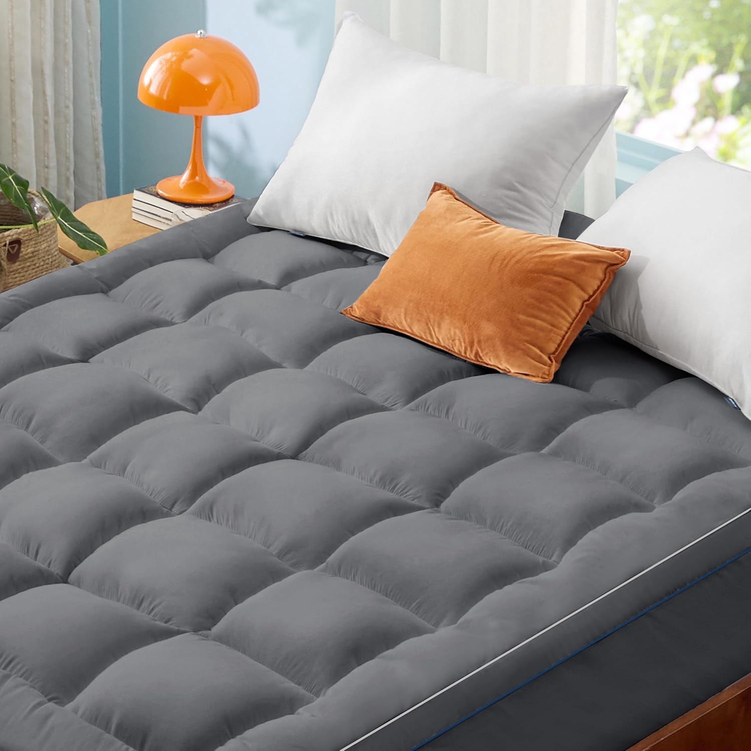 Amazon.com: Bedsure Twin Xl Mattress Topper Dorm Bedding - Twin Extra ... within Extra Long Twin Mattress Pad