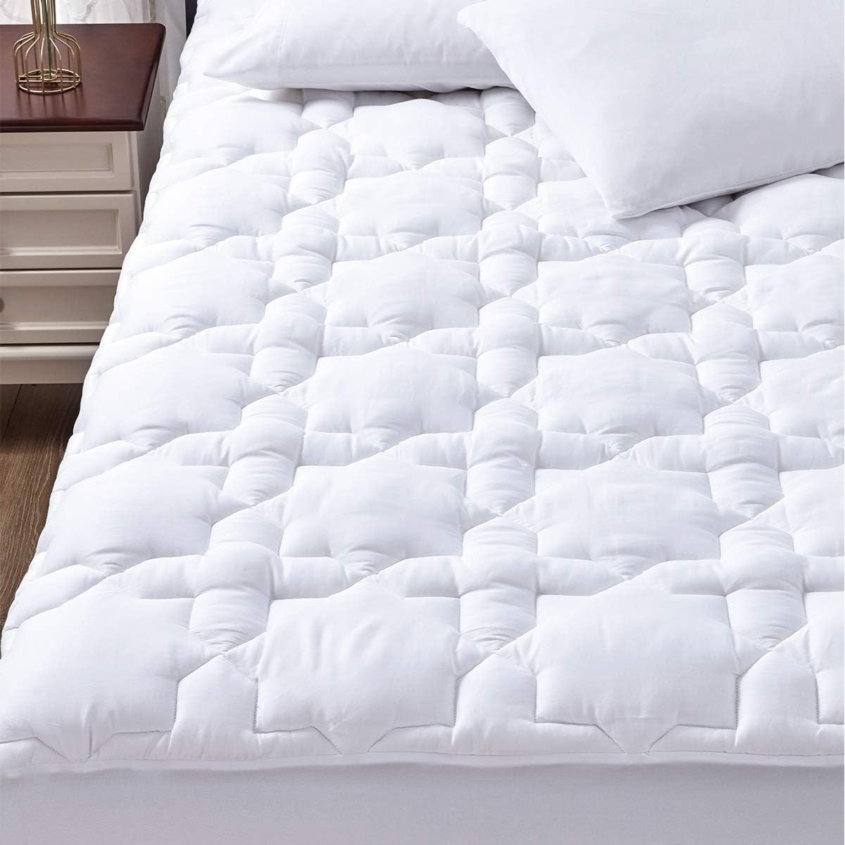 Amazon.com: Cozylux Twin Xl Cotton Mattress Pad Deep Pocket Quilted ... pertaining to Extra Long Twin Mattress Pad