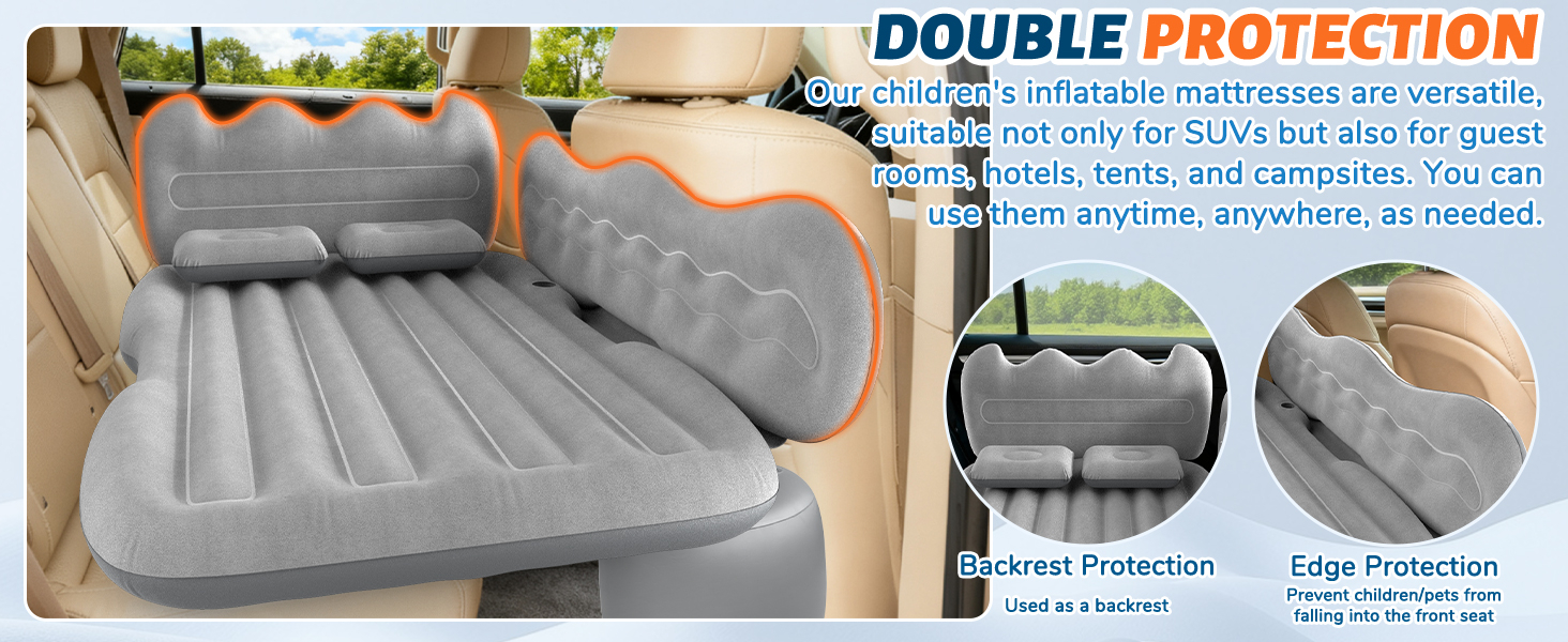 Amazon.com : Deeteck Thickened Inflatable Car Mattress For Back Seat ... pertaining to Maximizing comfort during long drives with the best back seat mattress options