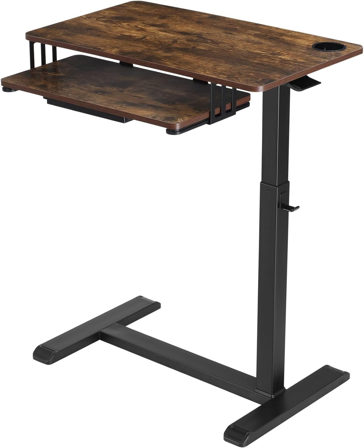 Amazon.com: Ethu Overbed Table With Wheels, Upgrade Medical Table With ... throughout Hospital Bedside Table With Drawers