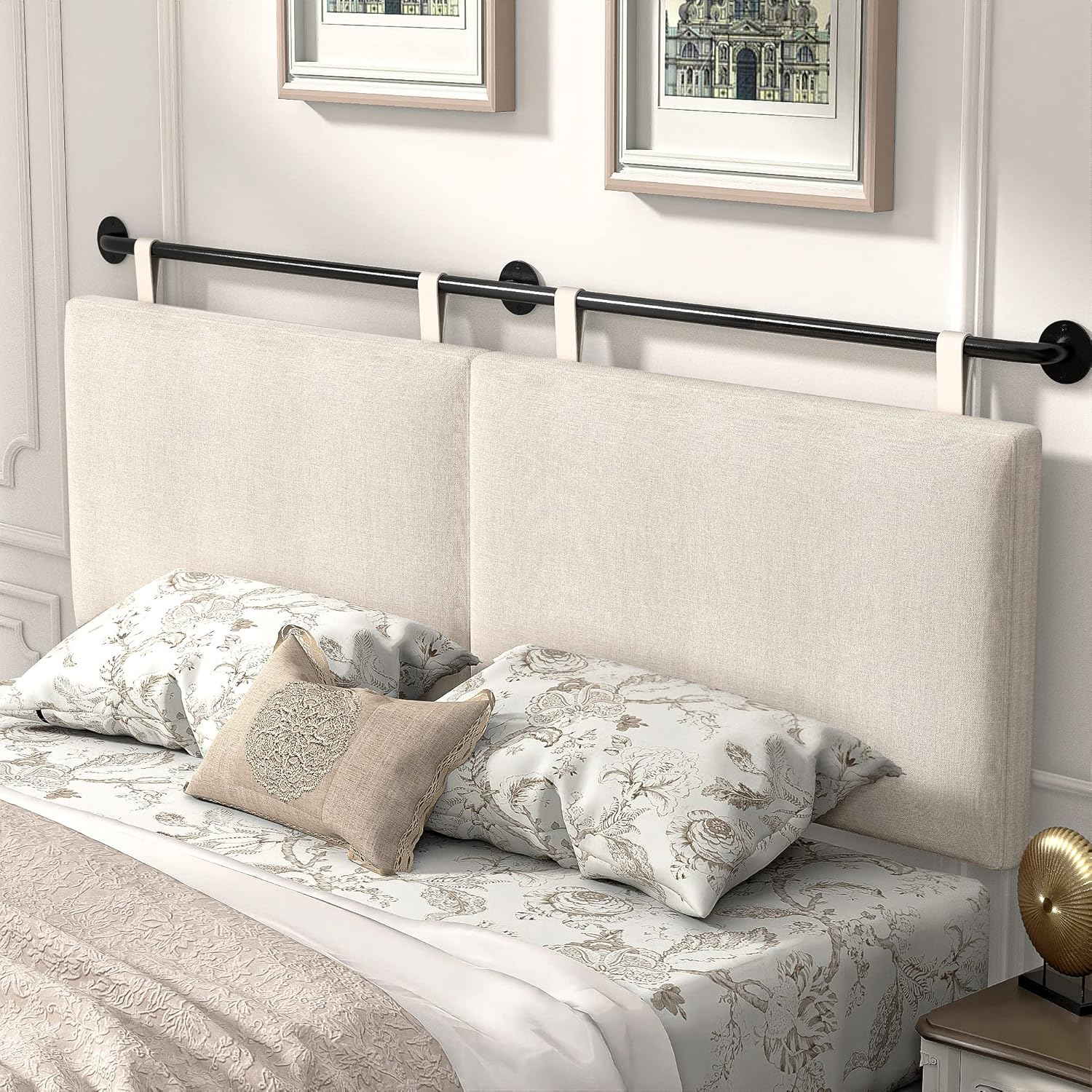 Amazon.com: Housemila Headboard For King Size Bed, Wall Mounted ... with Stand Alone Headboard For Adjustable Bed