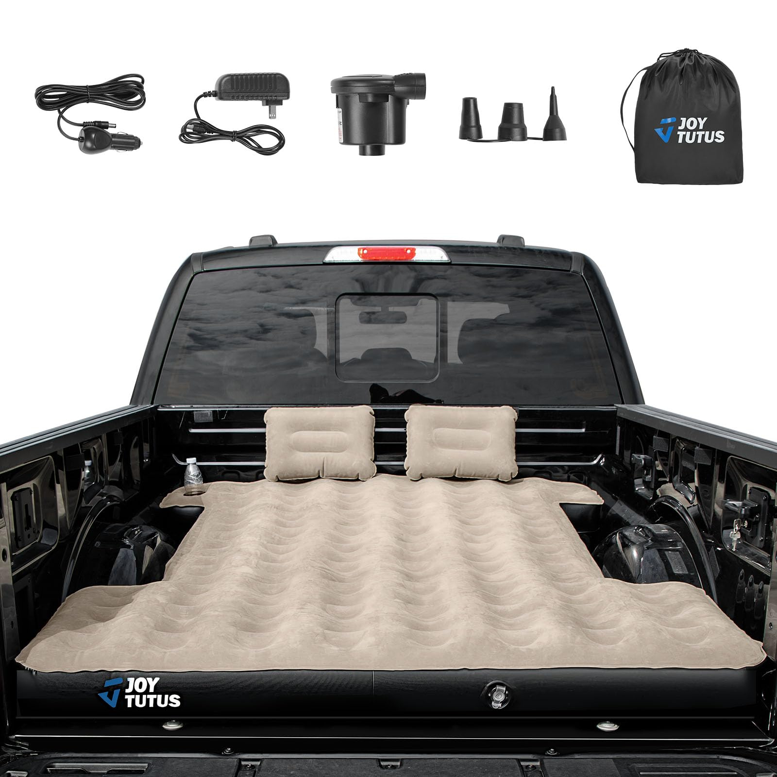Amazon.com : Joytutus Truck Bed Air Mattress For 6-6.5Ft, Full Size ... inside Best air mattress options for overnight stays in pickup truck beds