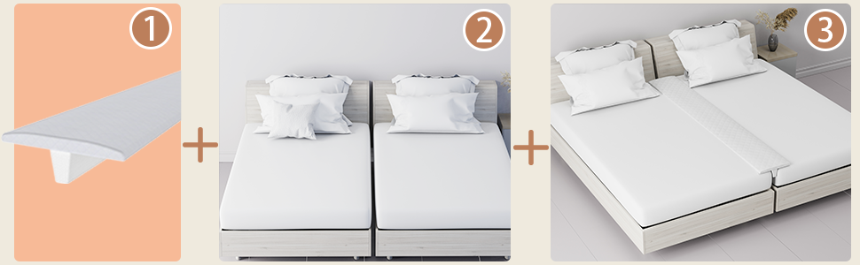 Amazon.com: Limthe Bed Bridge Twin Xl To King Bed Converter Kit | Split ... with Bed Converter Twin To King