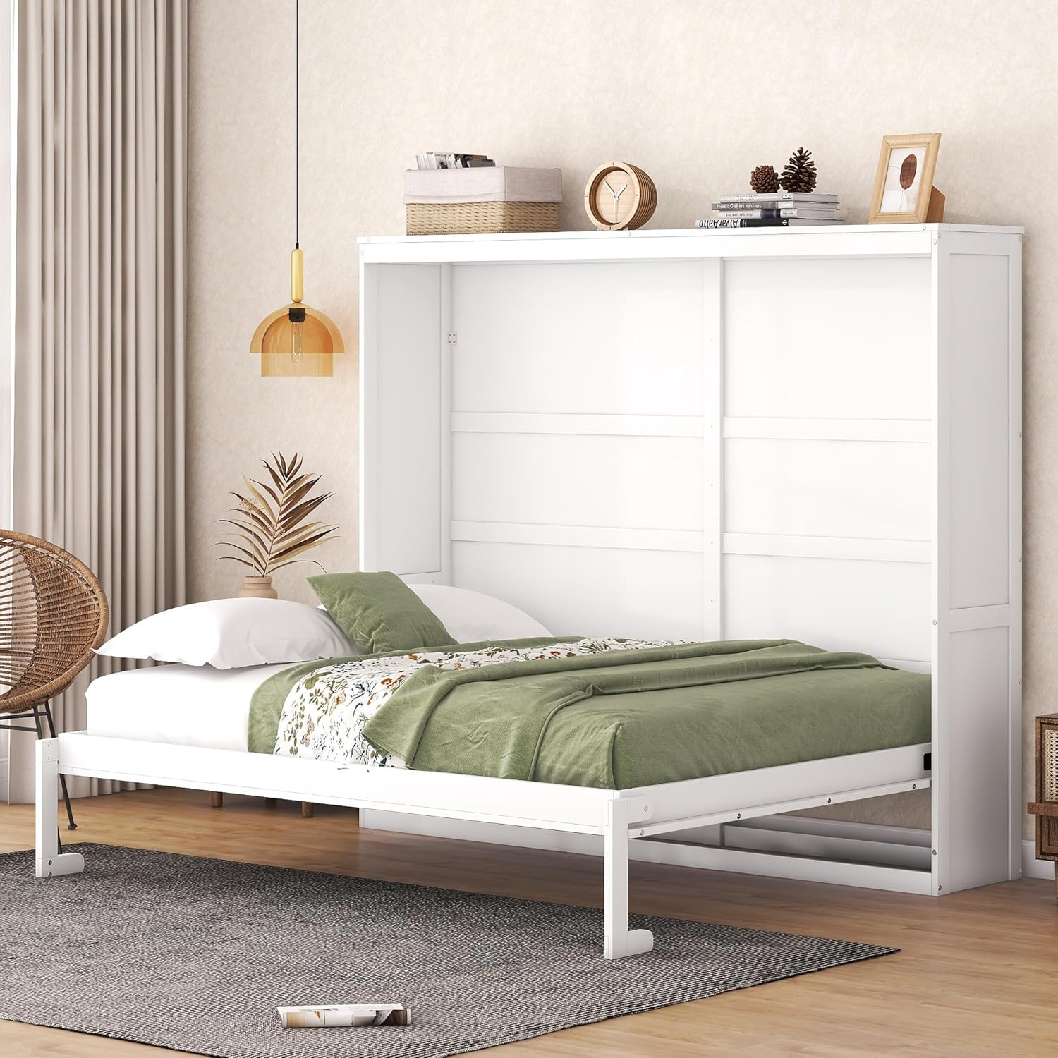Amazon.com: Murphy Bed Queen Murphy Bed Cabinets, Queen Size Murphy Bed ... throughout Space-saving solutions with queen size horizontal murphy bed functionality