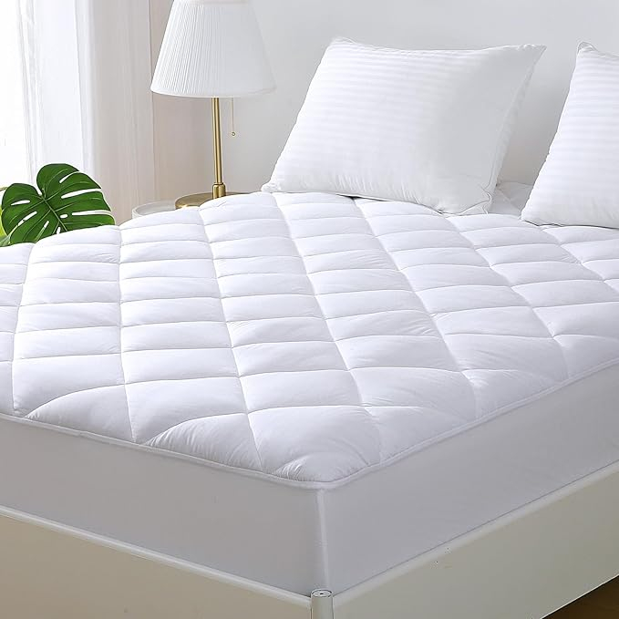 Amazon.com: Muxhomo Twin Xl Mattress Protector Pad Quilted, 100% ... throughout Mattress Topper Cover Twin Xl