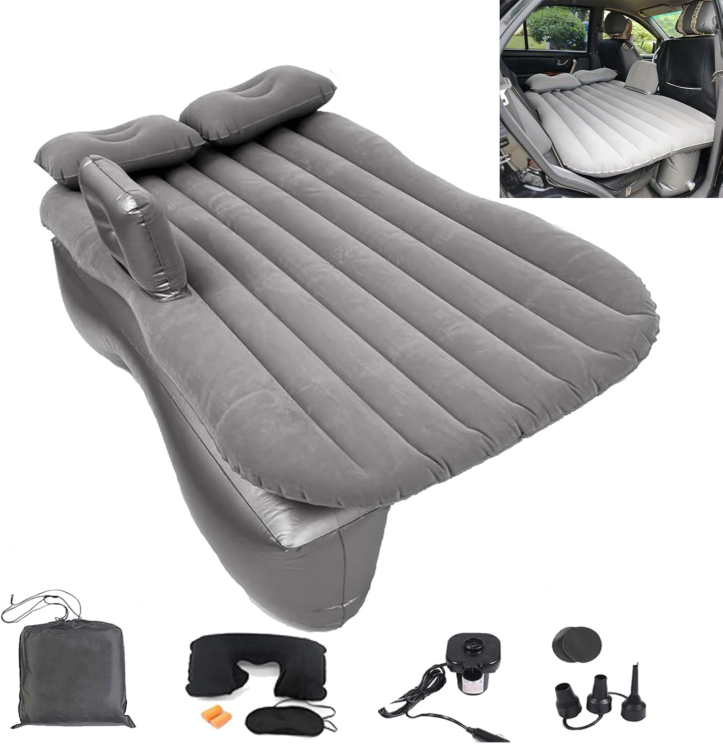 Amazon.com: Onirii Inflatable Car Air Mattress Back Seat Bed,Car Beds ... intended for Maximizing comfort during car travel