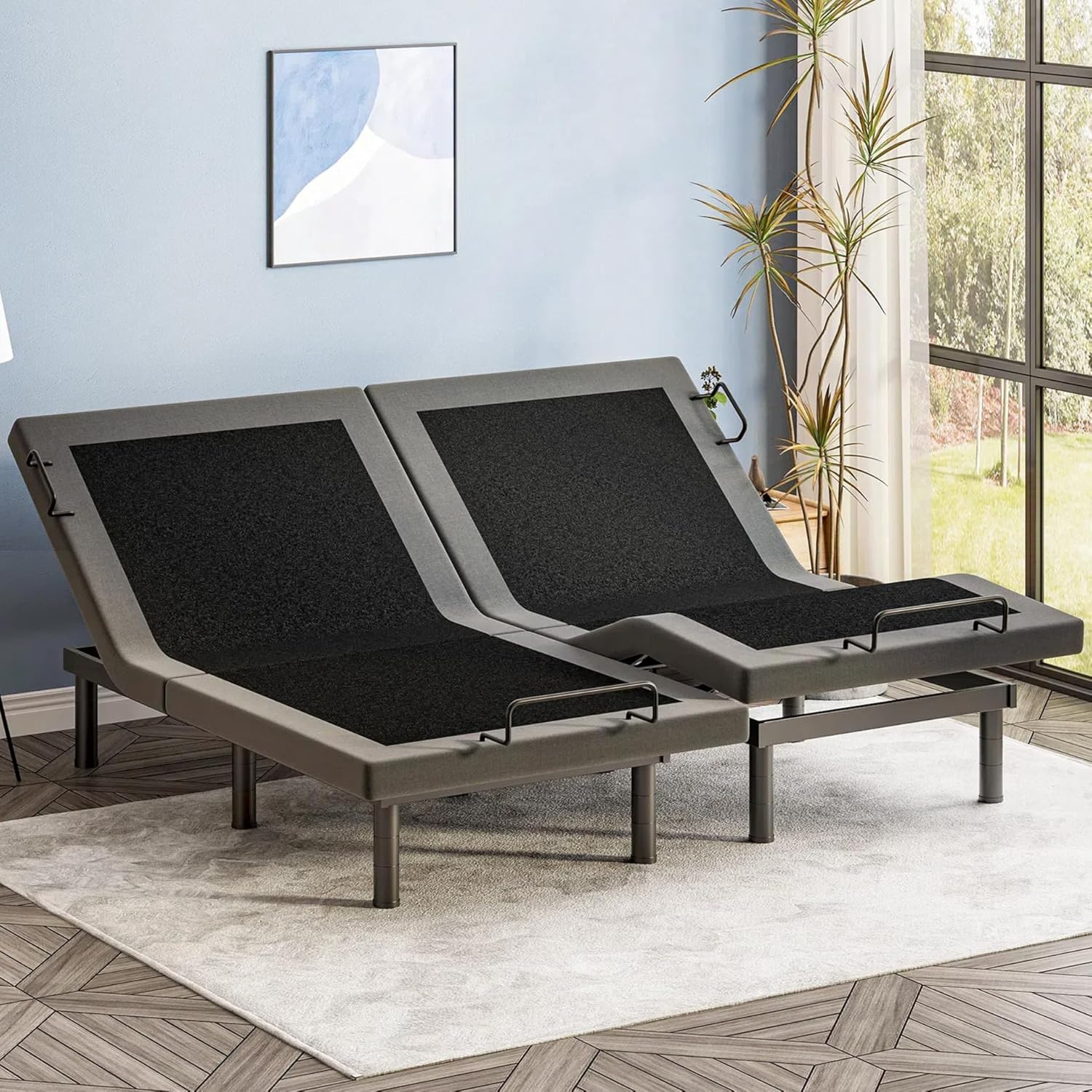 Amazon.com: Otdmel Split King Adjustable Bed Frame With Adjustable Legs ... within Understanding the Benefits of King Split Adjustable Bed Frames