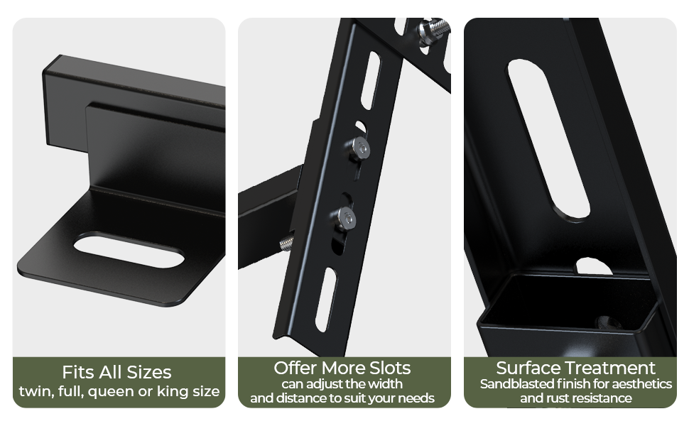 Amazon.com: Ruiru Bro Universal Headboard Brackets For Adjustable Bed ... throughout How to choose the right headboard brackets for your adjustable bed