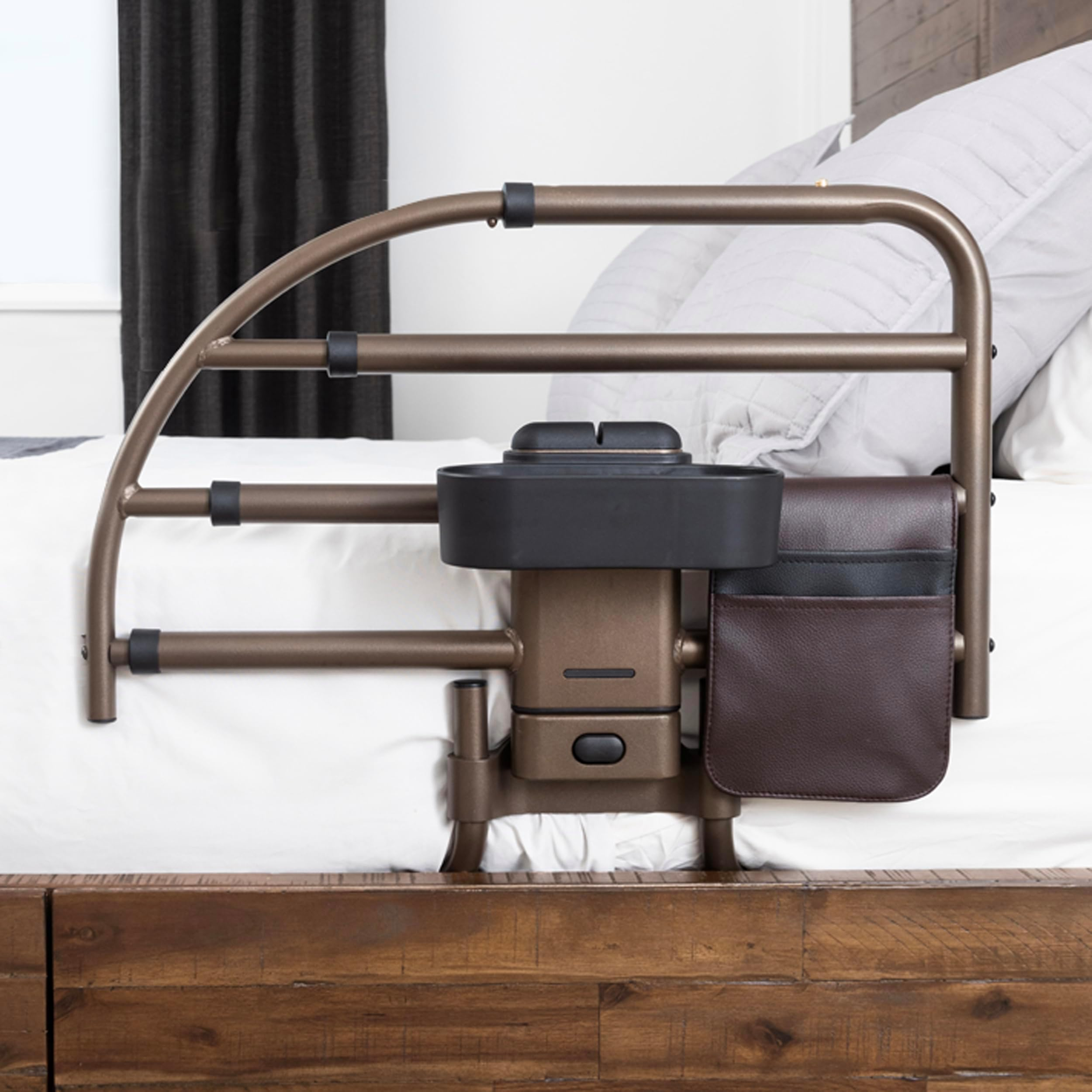 Amazon.com: Signature Life Freedom Click Extendable Bed Rail, Removable ... with Adjustable Bed Rails For Seniors