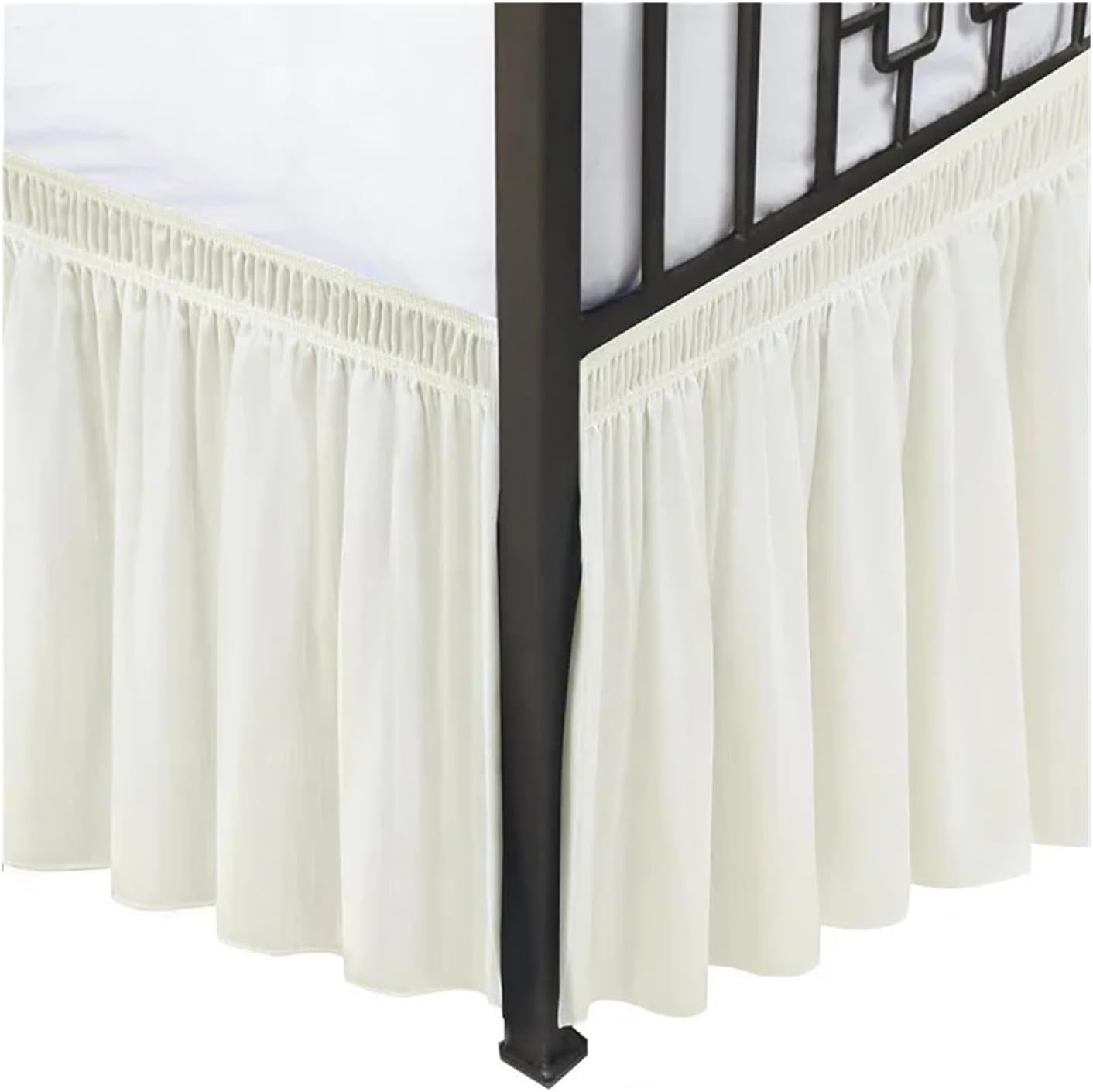 Amazon.com: Wrap Around Bed Skirt Queen Size Wrap Around Bed Skirt With ... regarding Bed Skirt For Queen Size Bed