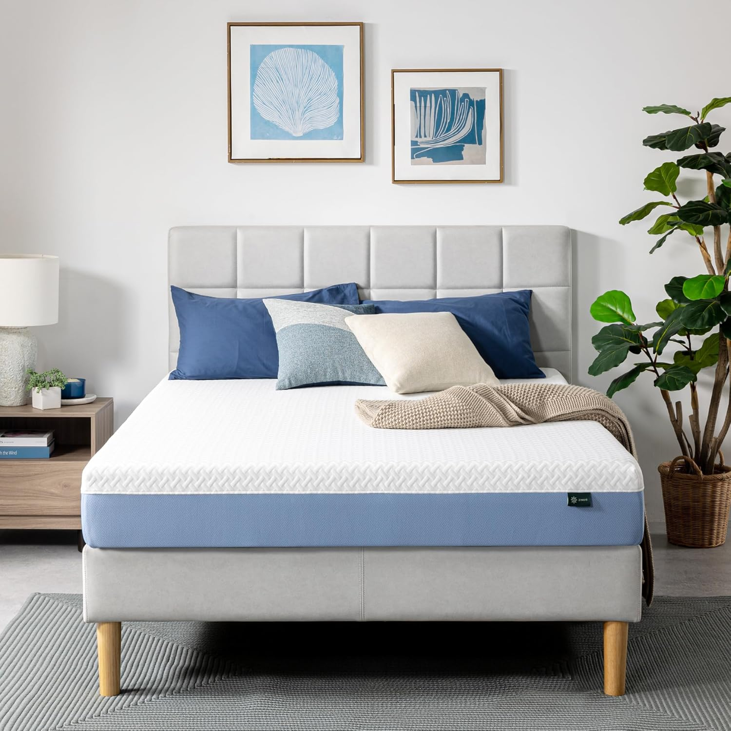 Amazon.com: Zinus 8 Inch Full Cooling Essential Memory Foam Mattress ... for 8 Inch Memory Foam Mattress