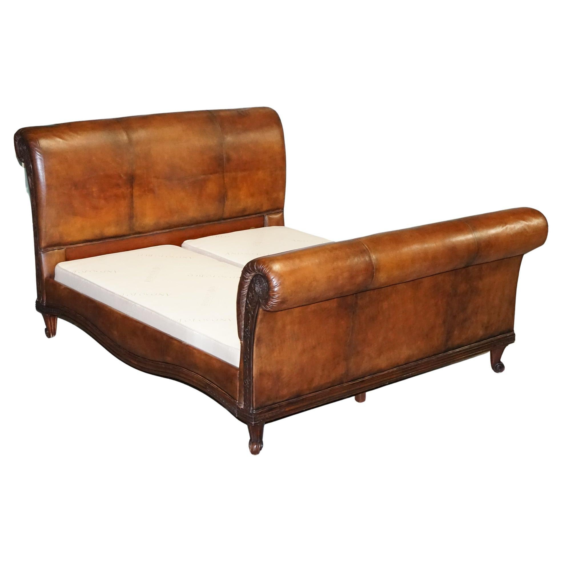 And So To Bed Palais Sleigh Bed King Size Frame Walnut And Cherry Wood ... with regard to How to choose the perfect king size sleigh bed frame for your bedroom