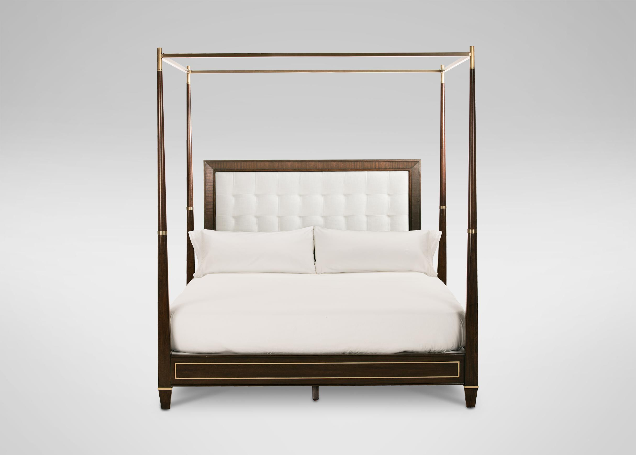Andover Upholstered Four-Poster Bed | Ethan Allen | Ethan Allen | Four ... intended for Maximizing Comfort and Style with Ethan Allen's Classic Four Poster Design