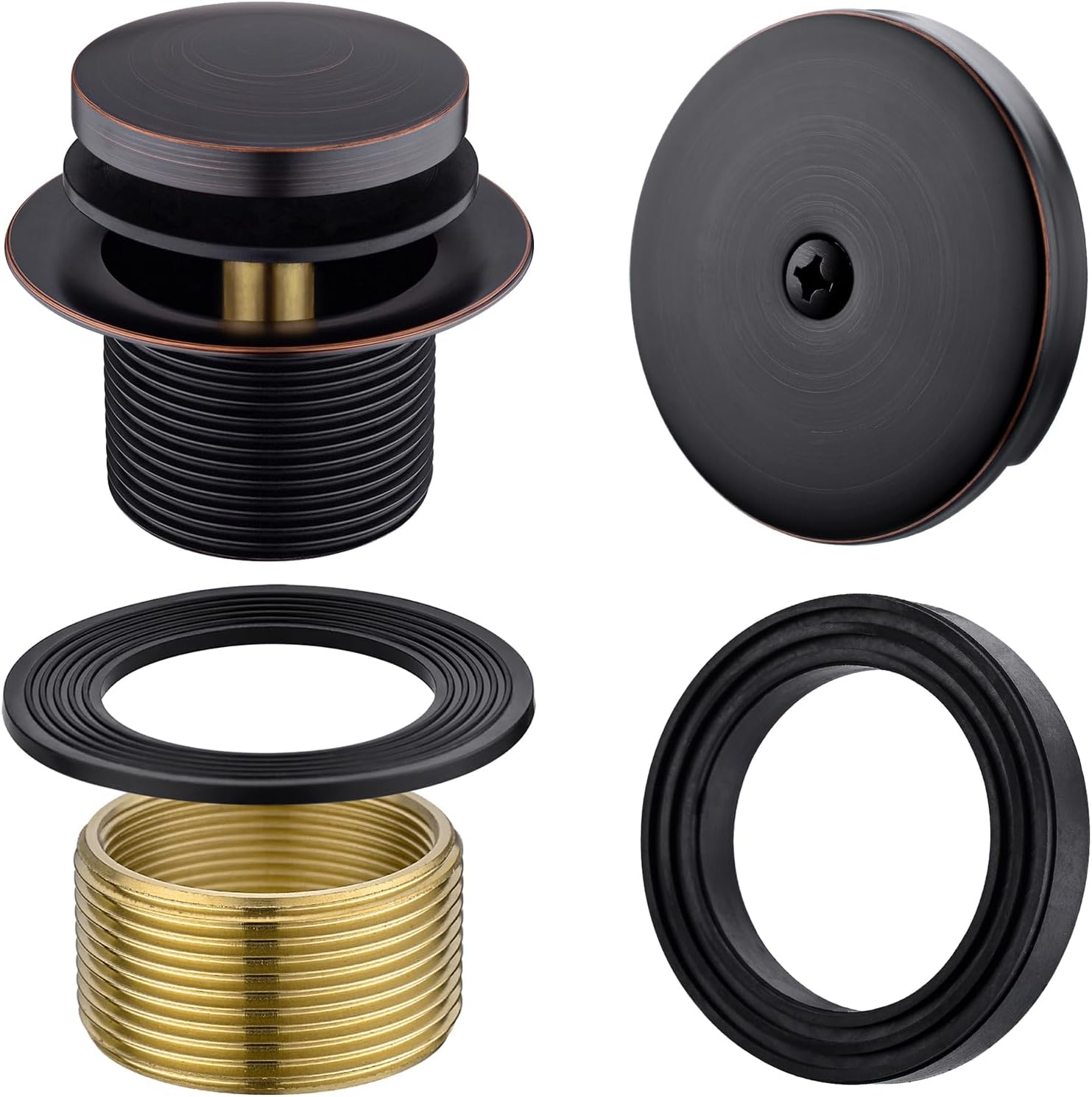 Anpean Brass Tip-Toe Tub Drain Kit, Oil Rubbed Bronze Tub Drain And ... within Oil Rubbed Bronze Tub Drain