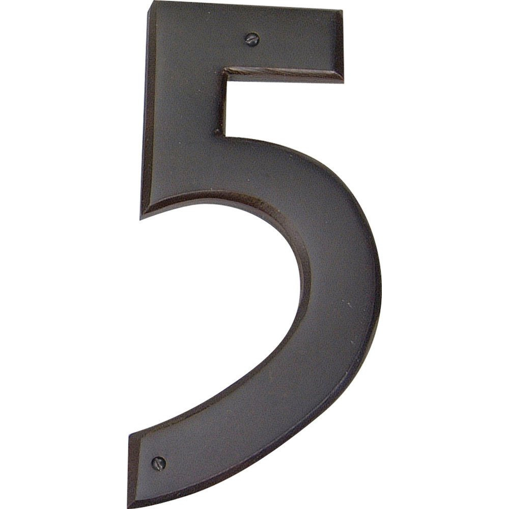 Atlas Homewares - Home Accents - House Numbers Mission Collection - # 5 ... inside Oil Rubbed Bronze House Numbers