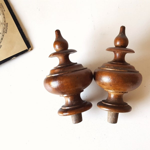 Bed Post Finials - Etsy pertaining to DIY Tips for Customizing Wood Finials on Your Bed Posts
