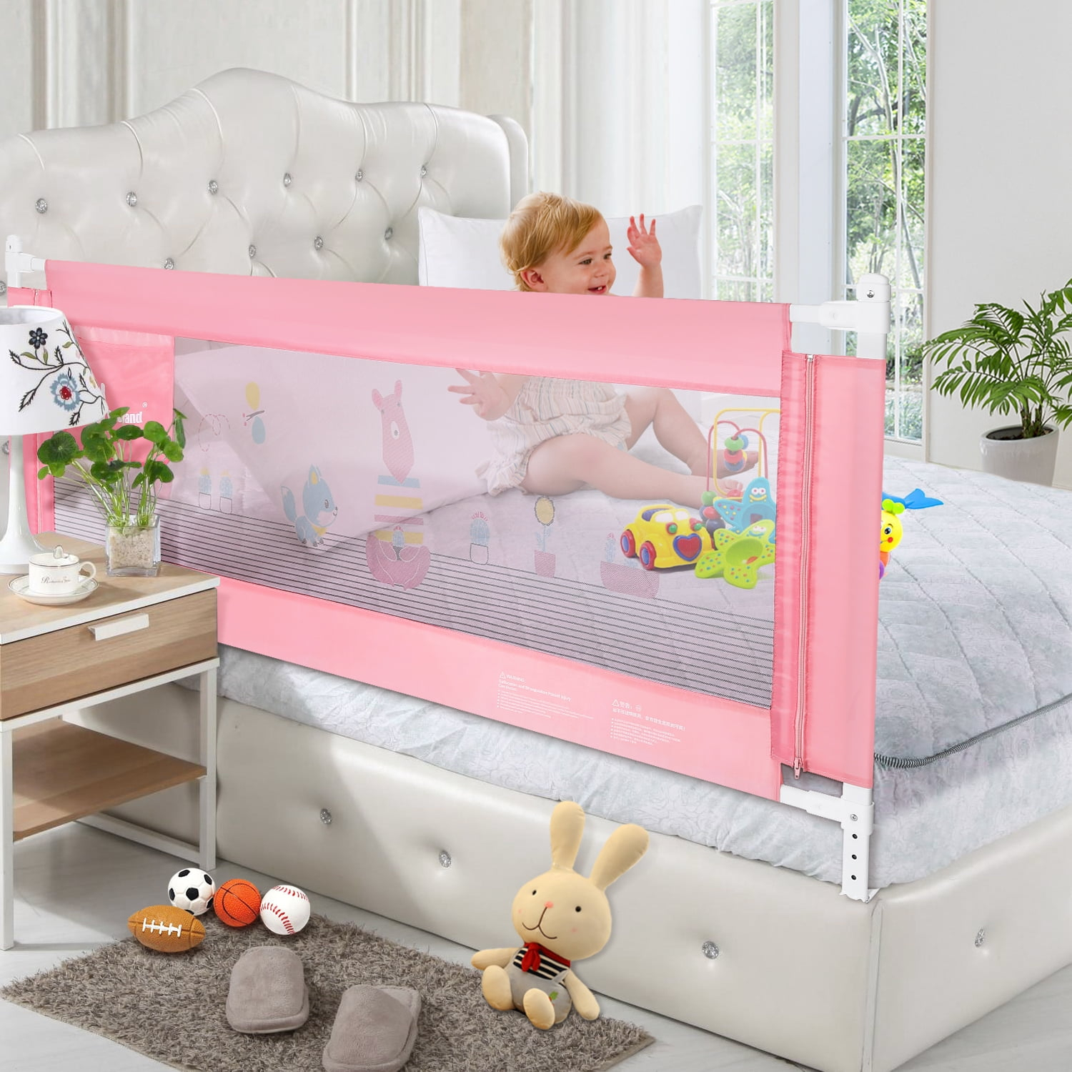 Bed Rail, Extra Long Vertical Lifting Safety Bedrail Assist Extra Long ... within Bed Rails For Full Size