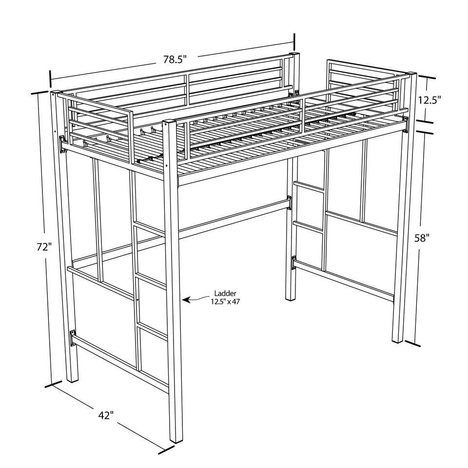 Bentley Twin Metal Loft Bed Assembly Instructions At Cory Tack Blog inside Maximizing safety while assembling metal bed frames with pdf guidance
