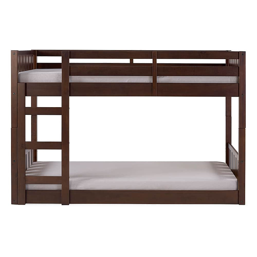 Best Buy: Walker Edison Contemporary Twin Over Twin Stackable Solid ... in Solid Wood Twin Bunk Beds