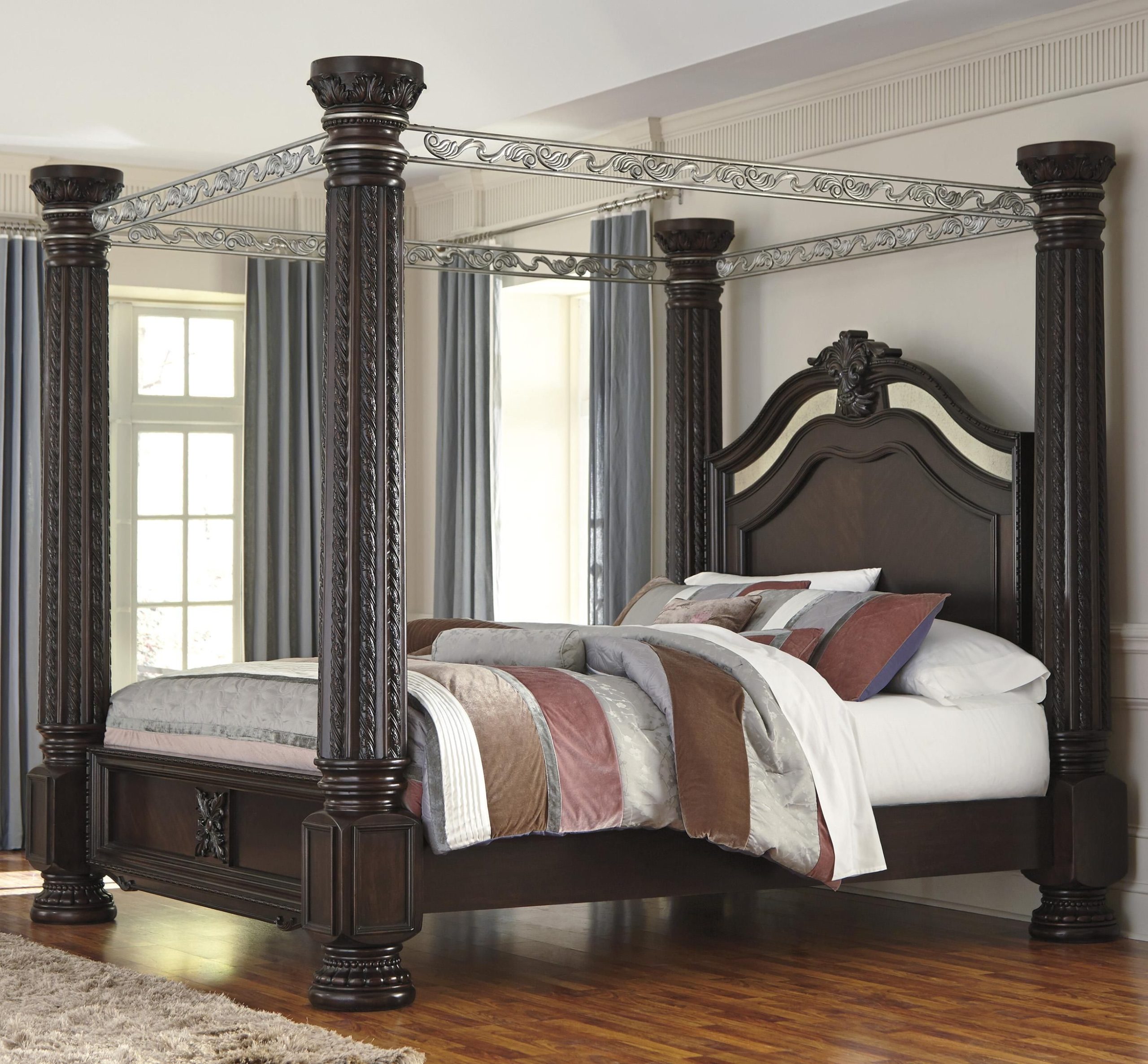 Black 4 Poster King Size Bed within How to Choose the Perfect King Size Poster Bed Set for Your Home