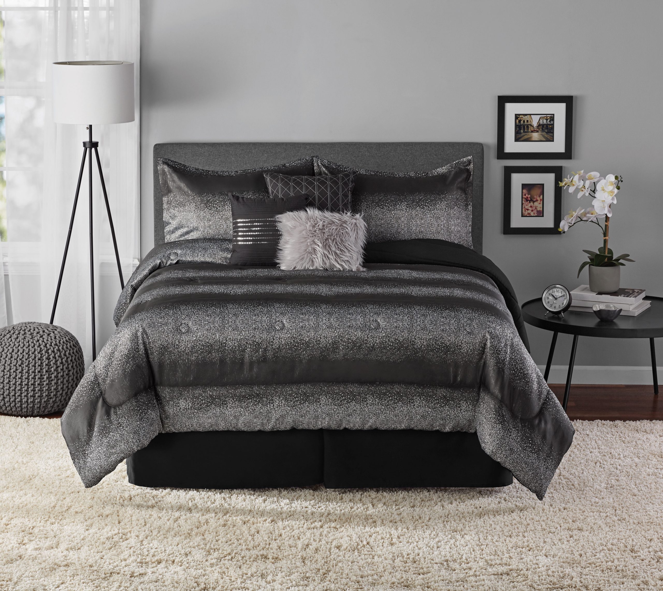 Black And Silver Bedding inside Transforming your bedroom into a modern retreat with silver and black accents