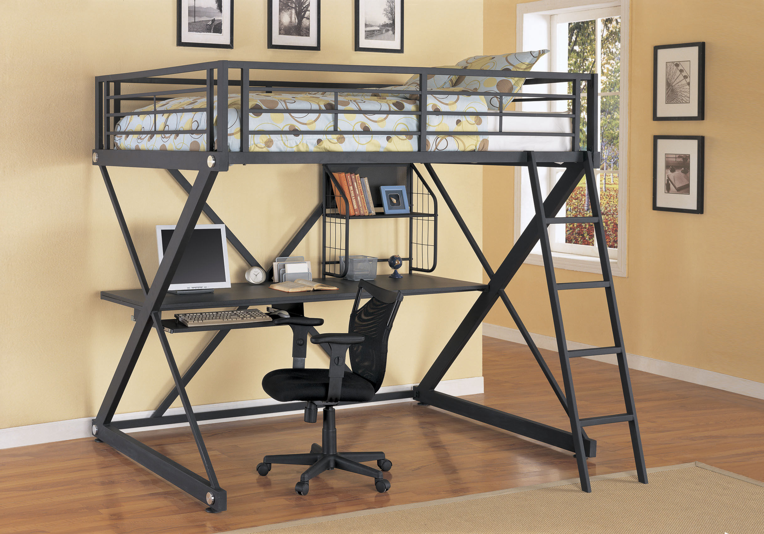 Bunk Beds With Desk Underneath | Foter inside How to Choose the Perfect Loft Bunk Bed with Built-in Workspace