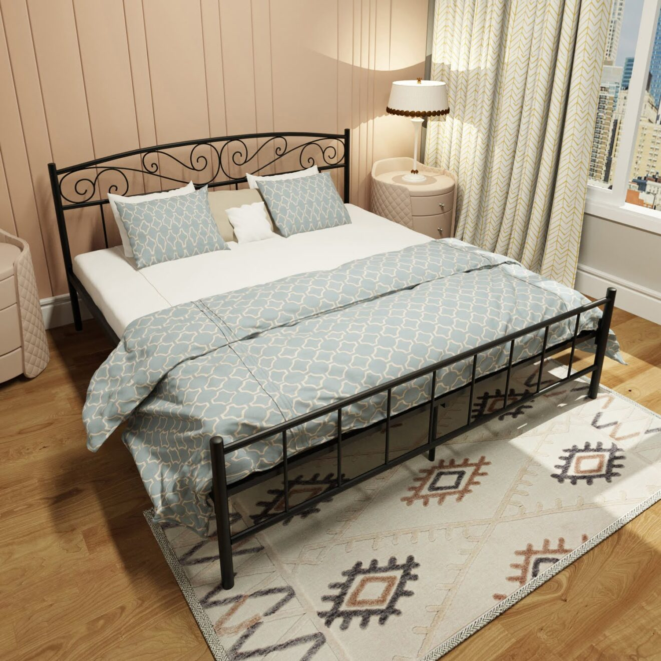 Buy Antila Heavy Duty King Size Metal Frame Bed | Homdec pertaining to Understanding the durability advantages of steel frames in king size beds