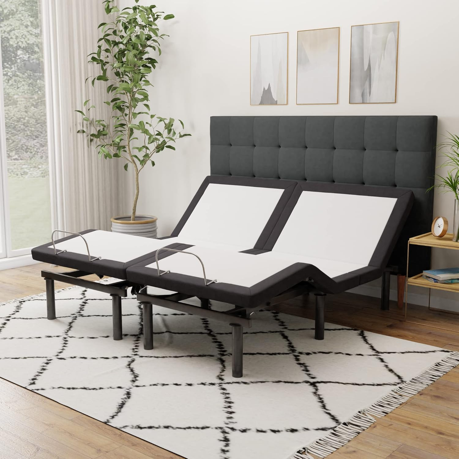 Cal King Split Adjustable Bed Base With Wireless Remote Head And Foot ... within Expert Insights on Split Cal King Adjustable Bed Frame Design