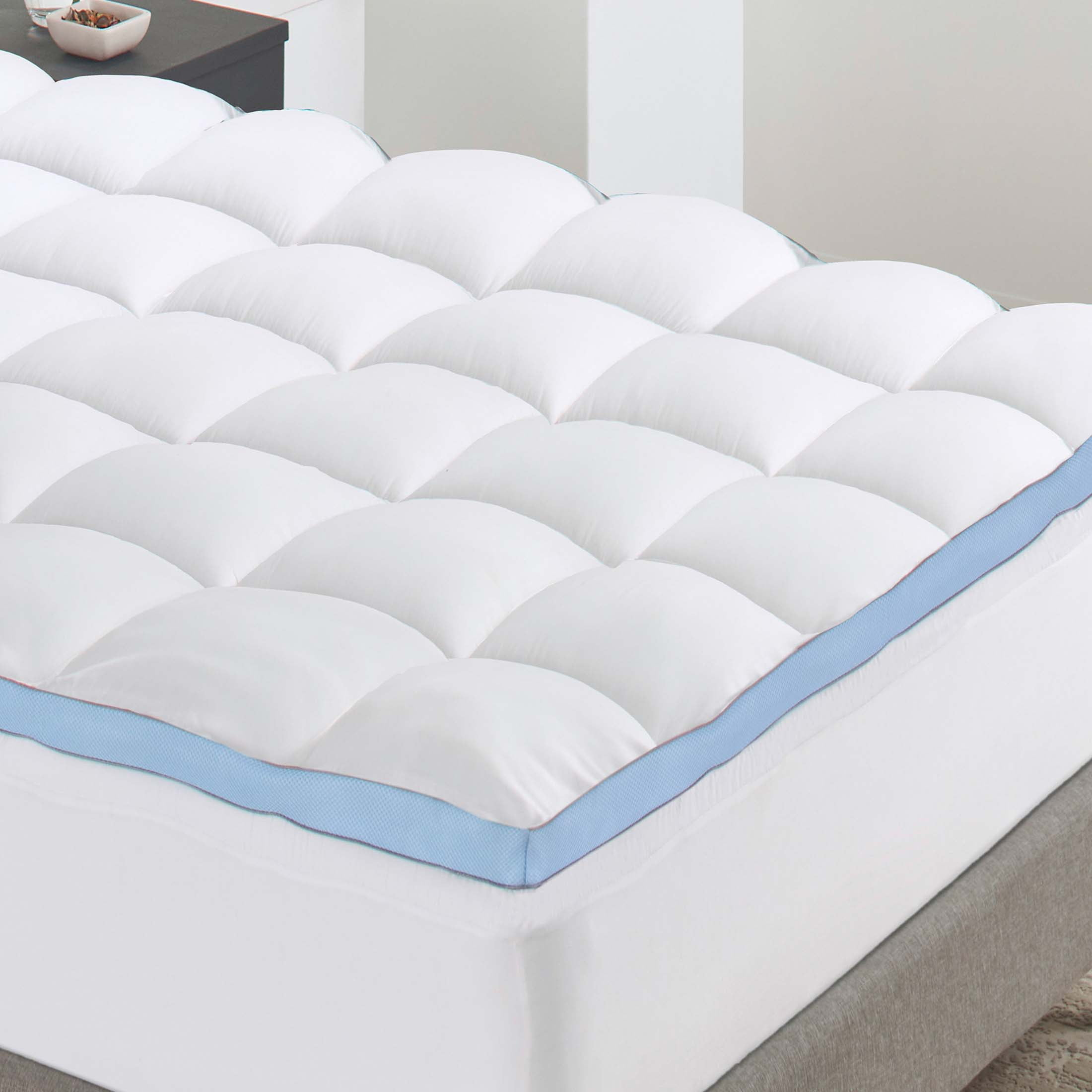 California Design Den Plush Twin Xl Pillow Top Mattress Topper, Soft ... regarding How pillow top mattresses can transform your sleep quality