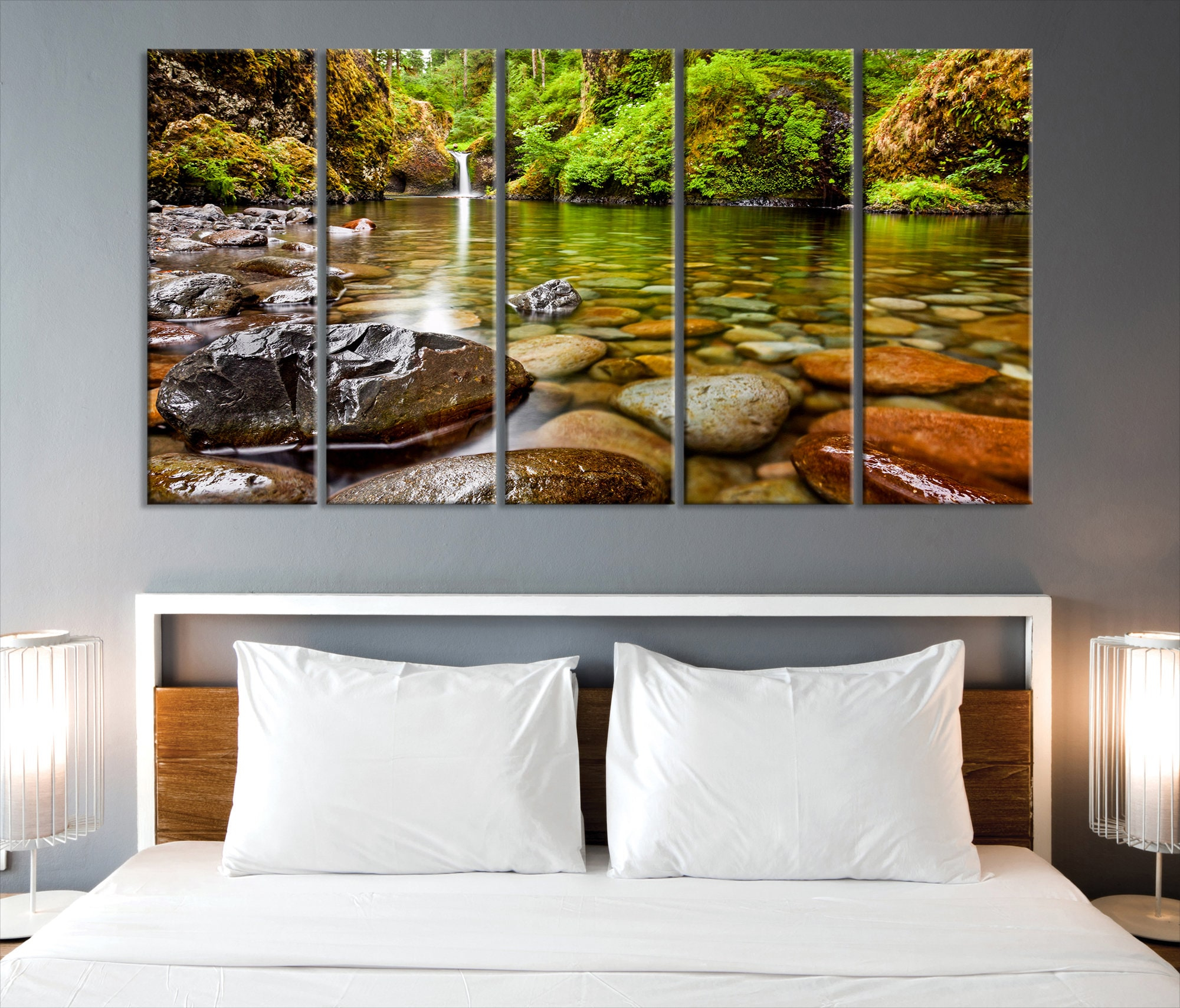 Calming Wall Art Paintings At April Langdon Blog regarding Simple wall decor ideas that support better sleep quality