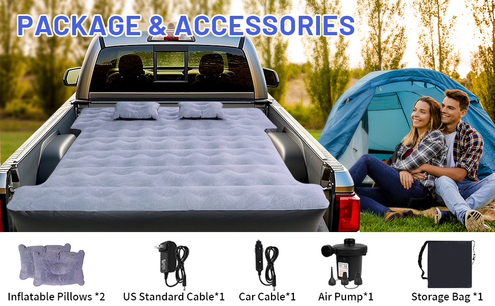 Car Air Mattress, Camping Pickup Truck Air Mattress, Pickup Truck With ... with regard to Air Mattress For Pickup Truck Bed