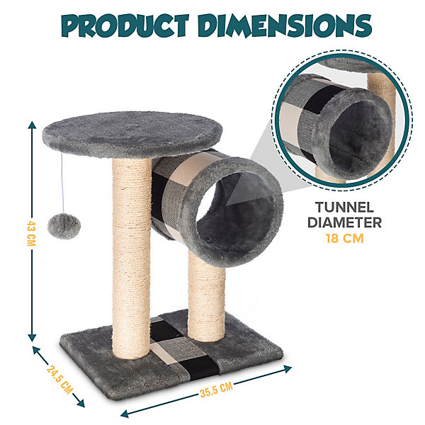 Cat Scratch Post With Bed And Tunnel intended for Creating the ideal cat sanctuary with scratching posts and beds