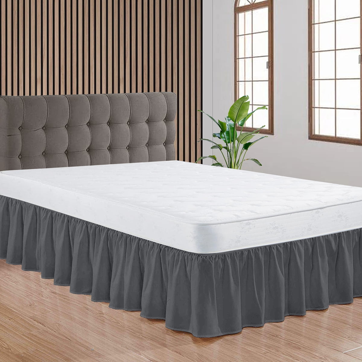 Ccny Dust Ruffled Style Bed Skirt California King Size Adjustable ... throughout Bed Skirts For California King