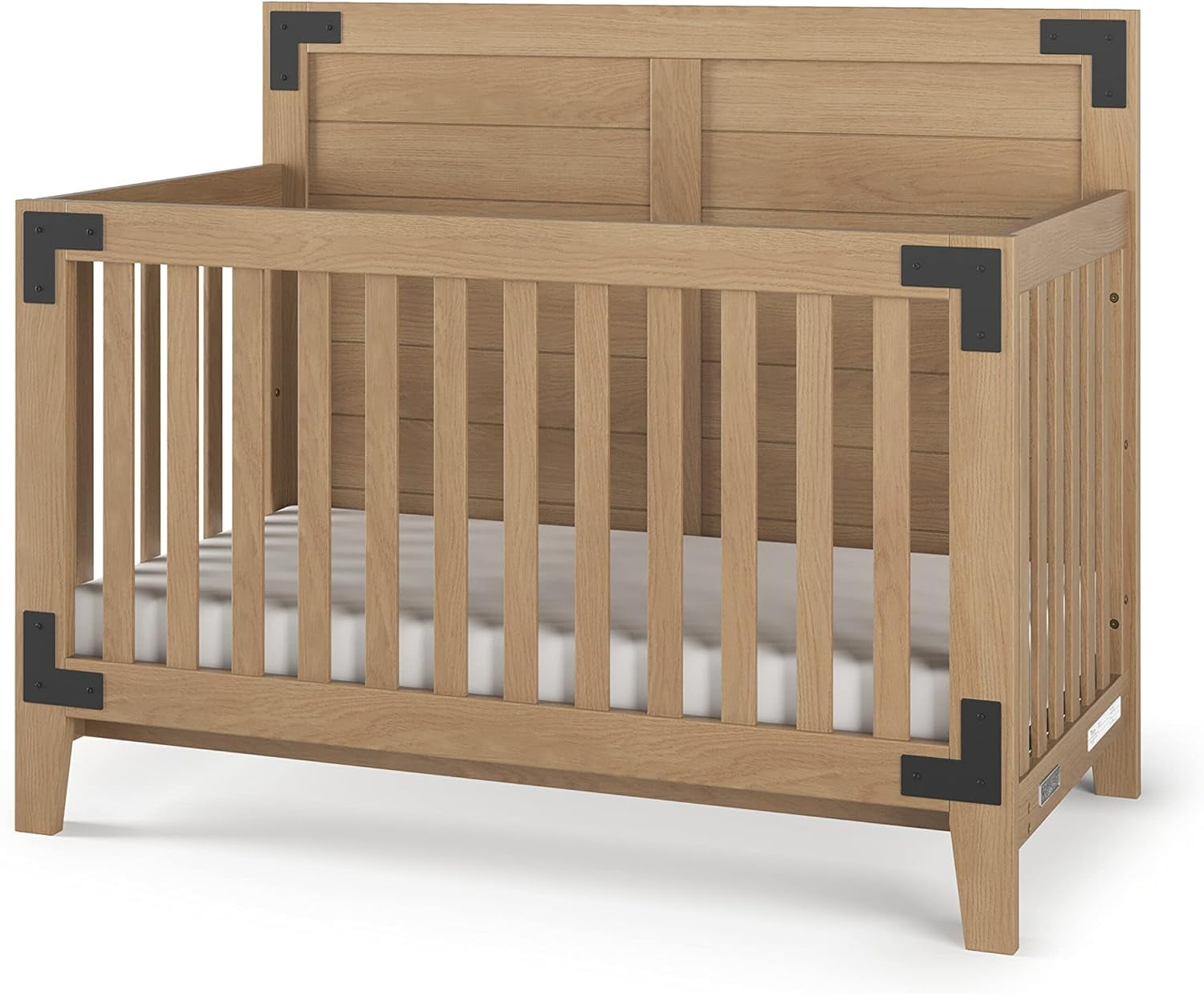 Child Craft Lucas 4-In-1 Convertible Crib, Baby Crib Converts To Day ... inside Crib Conversion To Full Bed