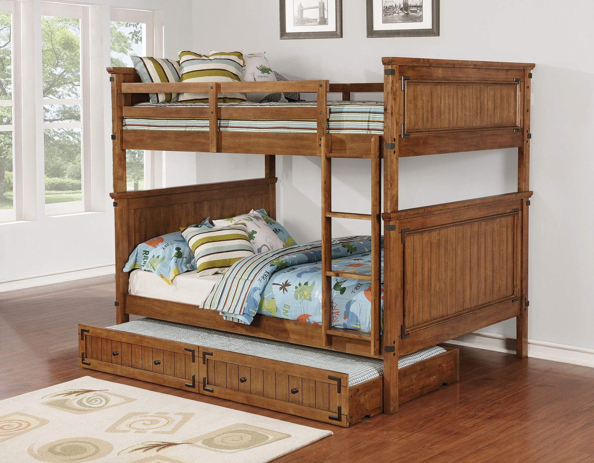 Coronado Rustic Honey Full Over Full Bunk Bed From Coaster | Coleman ... with regard to Bunk Beds Full On Full