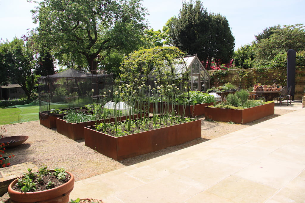 Corten Steel Raised Garden Beds - Made In The Uk | Luxunique intended for Corten Steel Raised Garden Beds