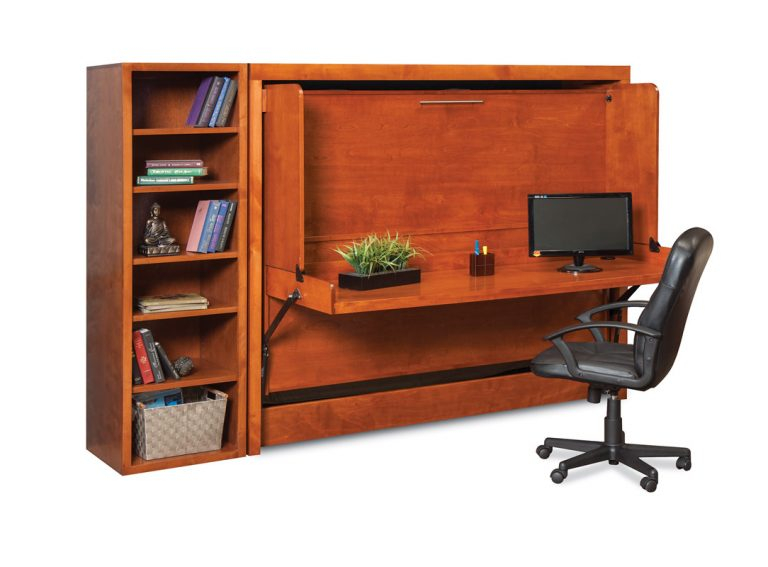 Create A Professional Home Office With Murphy Bed Plus Desk - Murphy ... regarding Murphy Bed With Built In Desk