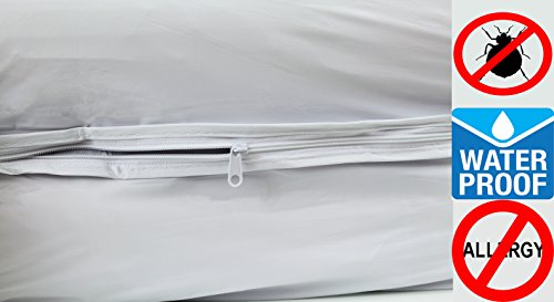 Deluxe® 100% Vinyl Mattress Cover, Zipper Style, 100% Waterproof & Bed ... throughout Zipper Bed Bug Mattress Cover