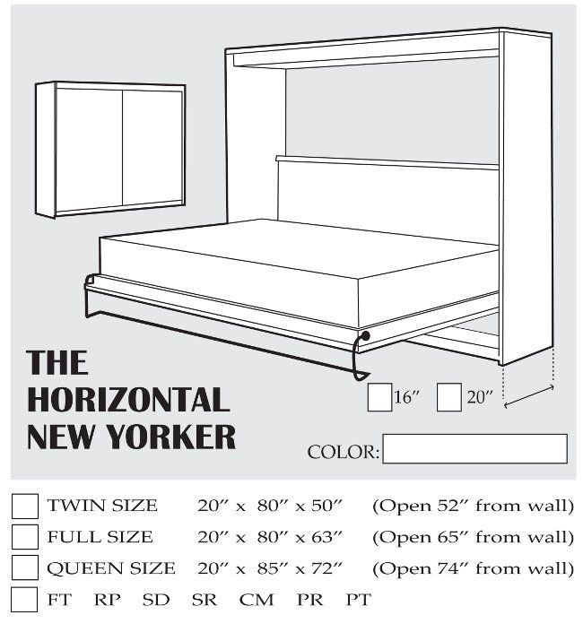 Dimensions For Murphy Beds At Jenny Abate Blog with Size Of A Murphy Bed