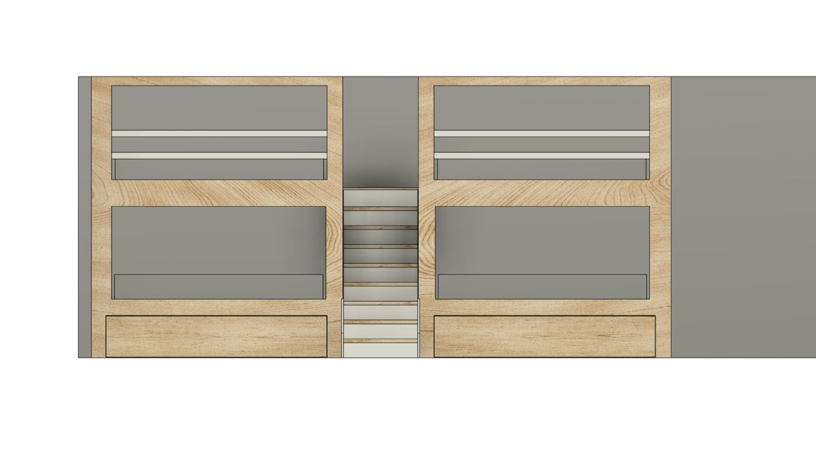 Diy Build Plans - Side-By-Side Bunk Bed For Queen Mattresses, Twin ... with regard to Transforming Tiny Bedrooms with Innovative Side by Side Loft Bed Ideas