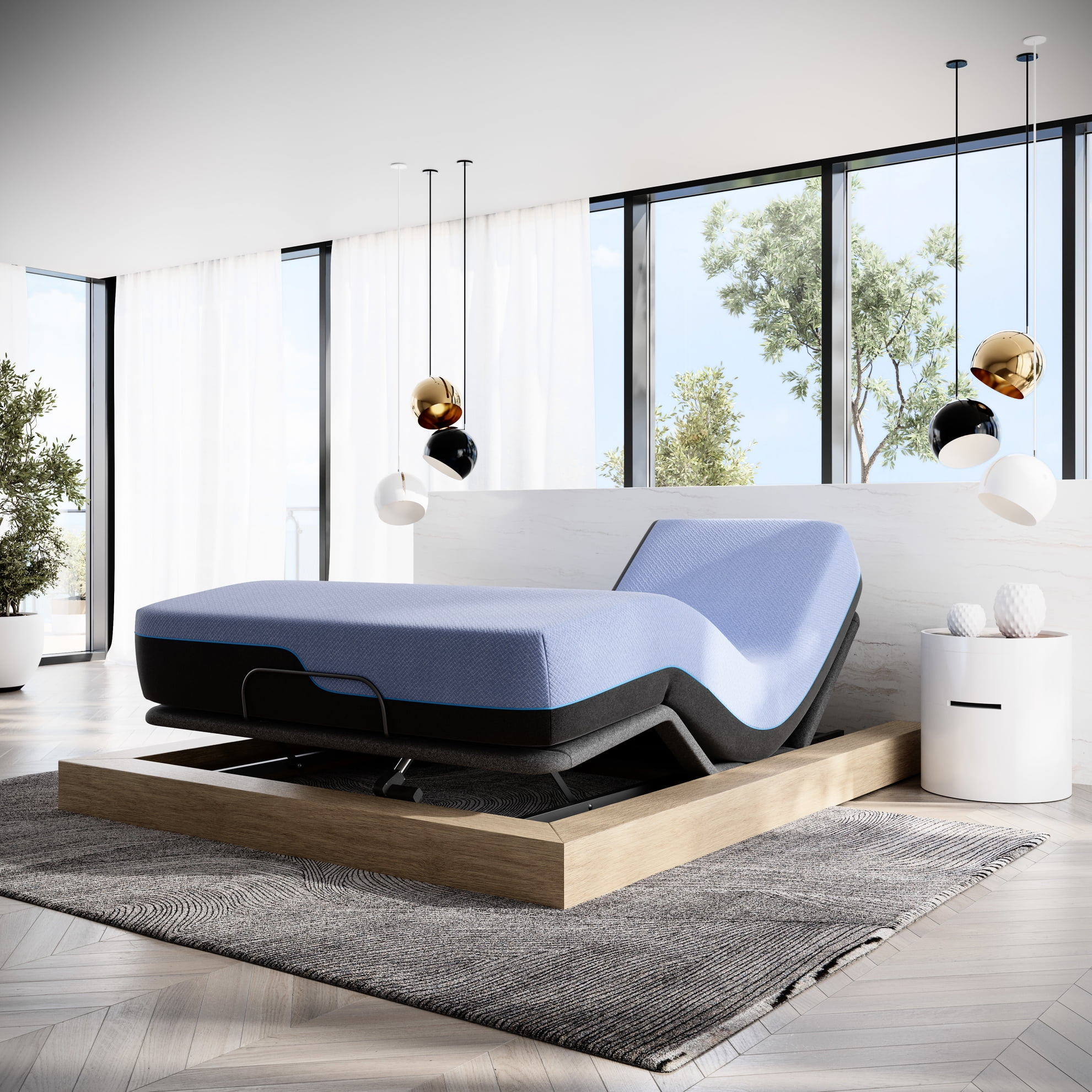 Flex Head Mattress And Adjustable Base For Queen - Latex Foam ... throughout Longevity Of Memory Foam Mattress
